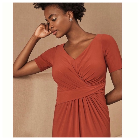 BHLDN Chelle Burnt Orange Dress 6 - Picture 2 of 9